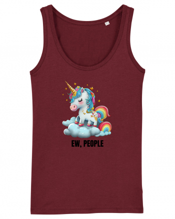 Unicorn Ew, People , design 1 Burgundy