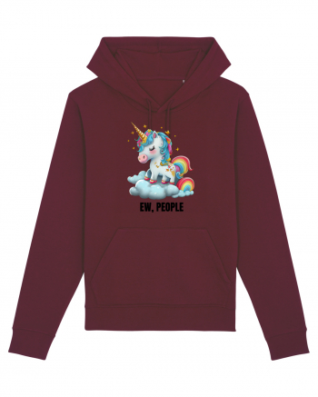 Unicorn Ew, People , design 1 Burgundy