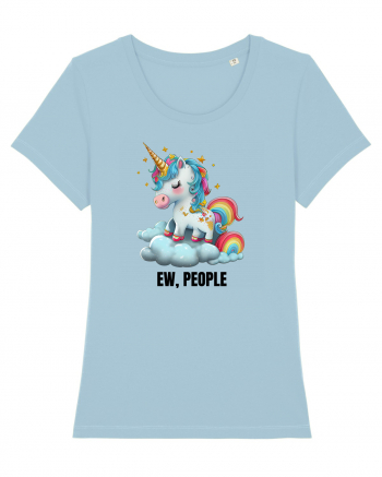 Unicorn Ew, People , design 1 Sky Blue