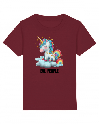 Unicorn Ew, People , design 1 Burgundy