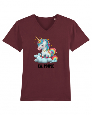 Unicorn Ew, People , design 1 Burgundy