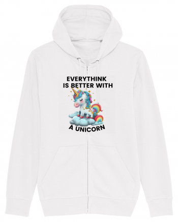 Unicorn Everythink is better with a Unicorn, design 1 White