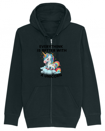 Unicorn Everythink is better with a Unicorn, design 1 Black