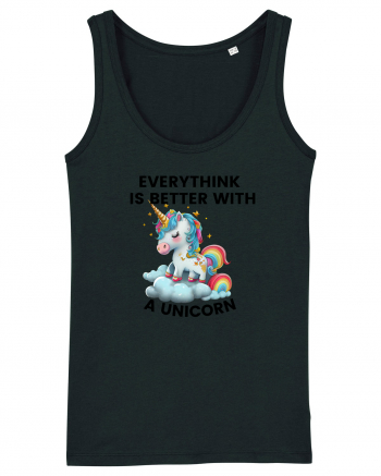 Unicorn Everythink is better with a Unicorn, design 1 Black