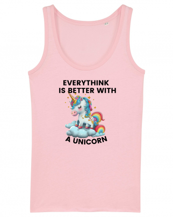 Unicorn Everythink is better with a Unicorn, design 1 Cotton Pink