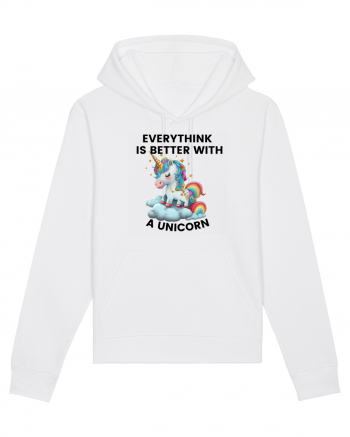 Unicorn Everythink is better with a Unicorn, design 1 White