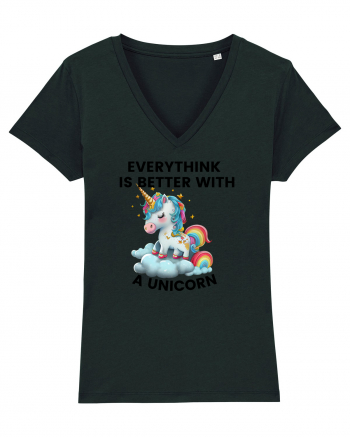 Unicorn Everythink is better with a Unicorn, design 1 Black