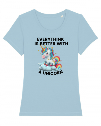 Unicorn Everythink is better with a Unicorn, design 1 Sky Blue