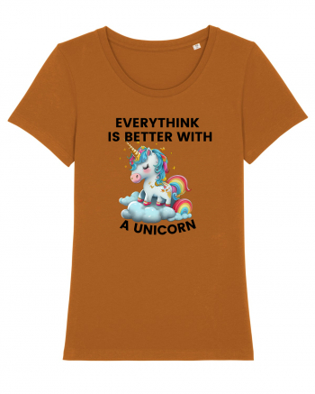 Unicorn Everythink is better with a Unicorn, design 1 Roasted Orange