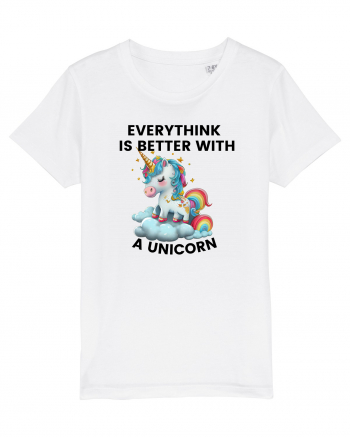 Unicorn Everythink is better with a Unicorn, design 1 White