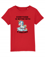 Unicorn Everythink is better with a Unicorn, design 1 Tricou mânecă scurtă  Copii Mini Creator