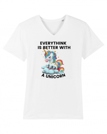 Unicorn Everythink is better with a Unicorn, design 1 White