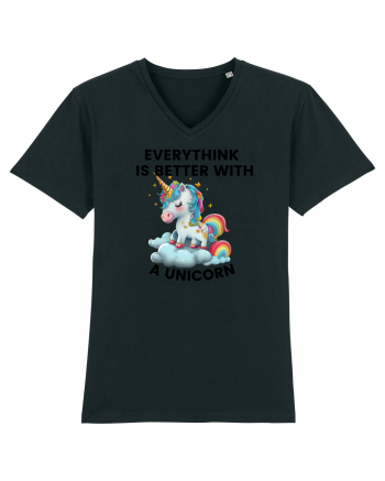 Unicorn Everythink is better with a Unicorn, design 1 Black