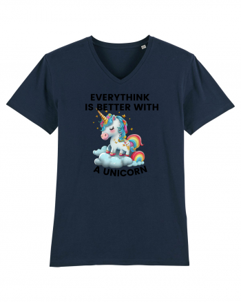 Unicorn Everythink is better with a Unicorn, design 1 French Navy