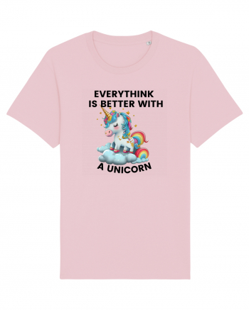 Unicorn Everythink is better with a Unicorn, design 1 Cotton Pink