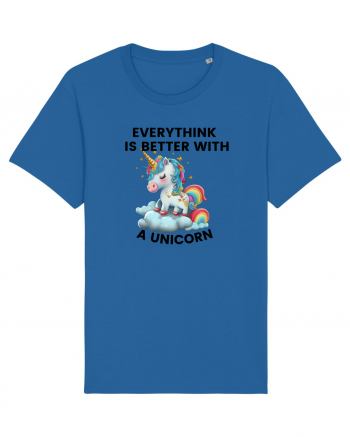 Unicorn Everythink is better with a Unicorn, design 1 Royal Blue