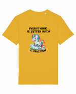 Unicorn Everythink is better with a Unicorn, design 1 Tricou mânecă scurtă Unisex Rocker