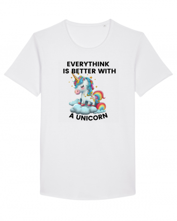 Unicorn Everythink is better with a Unicorn, design 1 White