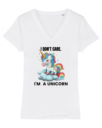 Unicorn I don't care. I'M A UNICORN, design 1 White