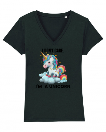 Unicorn I don't care. I'M A UNICORN, design 1 Black