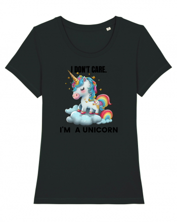 Unicorn I don't care. I'M A UNICORN, design 1 Black