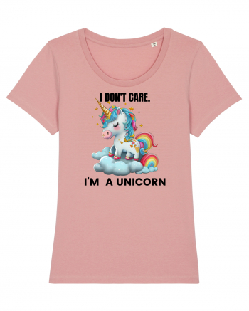 Unicorn I don't care. I'M A UNICORN, design 1 Canyon Pink