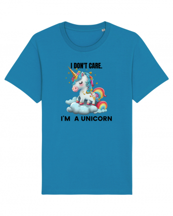 Unicorn I don't care. I'M A UNICORN, design 1 Azur