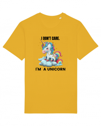 Unicorn I don't care. I'M A UNICORN, design 1 Spectra Yellow