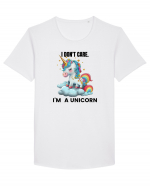 Unicorn I don't care. I'M A UNICORN, design 1 Tricou mânecă scurtă guler larg Bărbat Skater