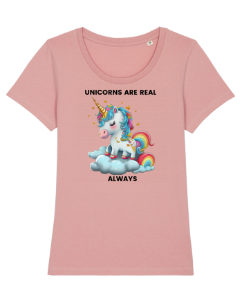 Unicorn mesaj Unicorns are real always, design 1 Canyon Pink