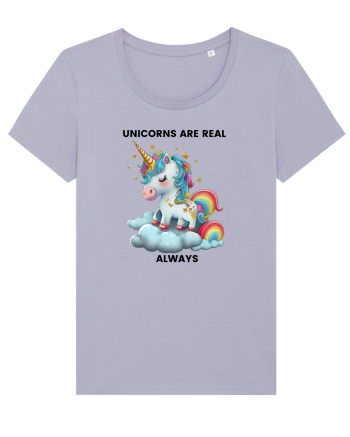 Unicorn mesaj Unicorns are real always, design 1 Lavender