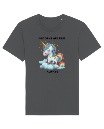 Unicorn mesaj Unicorns are real always, design 1 Anthracite