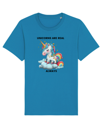 Unicorn mesaj Unicorns are real always, design 1 Azur