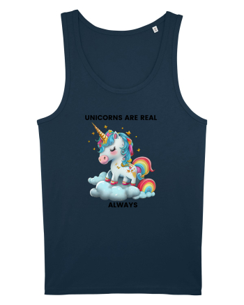 Unicorn mesaj Unicorns are real always, design 1 Navy