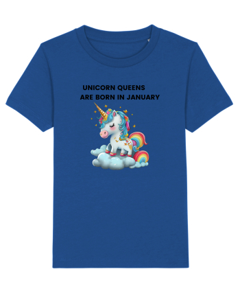 Unicorn mesaj UNICORN QUEENS ARE BORN IN JANUARY, design 1 Majorelle Blue