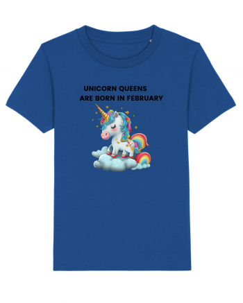 Unicorn mesaj UNICORN QUEENS ARE BORN IN FEBRUARY,  design 1 Majorelle Blue