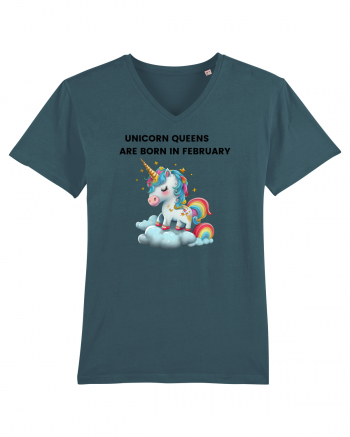 Unicorn mesaj UNICORN QUEENS ARE BORN IN FEBRUARY,  design 1 Stargazer