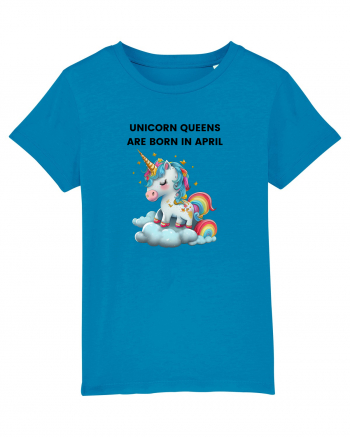 Unicorn mesaj UNICORN QUEENS ARE BORN IN april,  design 1 Azur