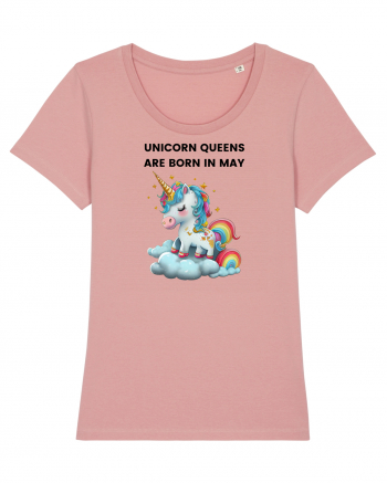 Unicorn mesaj UNICORN QUEENS ARE BORN IN may,  design 1 Canyon Pink