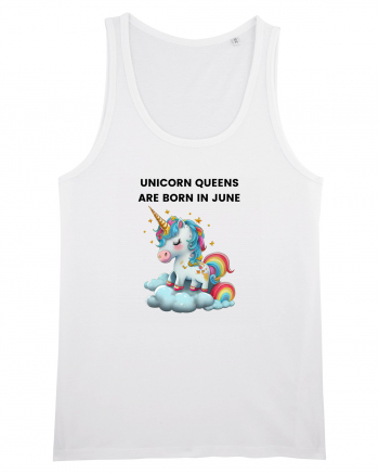 Unicorn mesaj UNICORN QUEENS ARE BORN IN june,  design 1 White