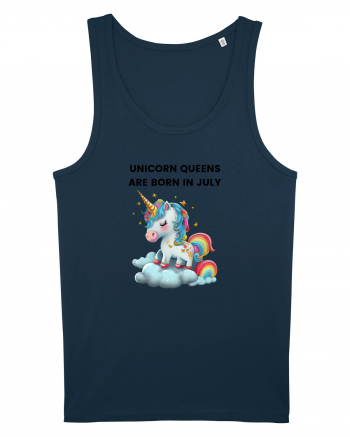 Unicorn mesaj UNICORN QUEENS ARE BORN IN july,  design 1 Navy