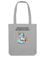 Unicorn mesaj UNICORN QUEENS ARE BORN IN august,  design 1 Sacoșă textilă