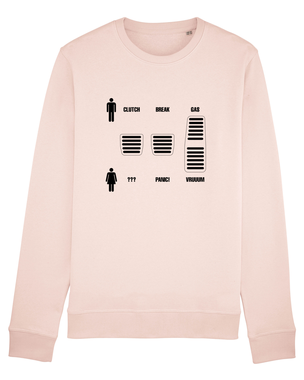 Bluză mânecă lungă Unisex Rise Candy Pink