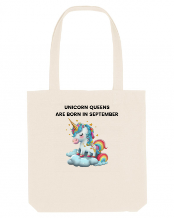 Unicorn mesaj UNICORN QUEENS ARE BORN IN september,  design 1 Natural