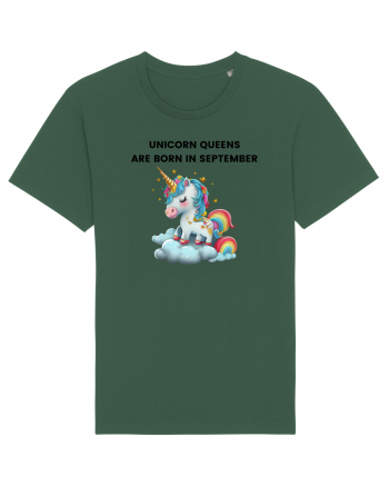 Unicorn mesaj UNICORN QUEENS ARE BORN IN september,  design 1 Bottle Green