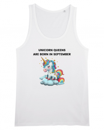 Unicorn mesaj UNICORN QUEENS ARE BORN IN september,  design 1 White