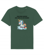 Unicorn mesaj UNICORN QUEENS ARE BORN IN november,  design 1 Tricou mânecă scurtă Unisex Rocker