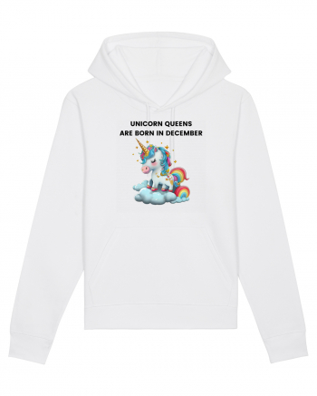 Unicorn mesaj UNICORN QUEENS ARE BORN IN december,  design 1 White