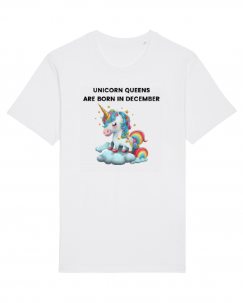 Unicorn mesaj UNICORN QUEENS ARE BORN IN december,  design 1 White