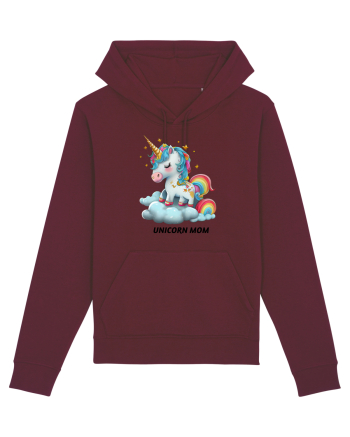 Unicorn mesaj UNICORN MOM,  design 1 Burgundy